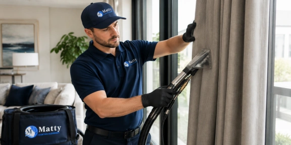 Drapes Cleaning Process