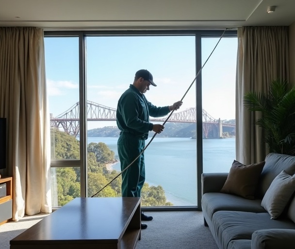 Dusty residential curtain needing professional cleaning parkwood Queensland home